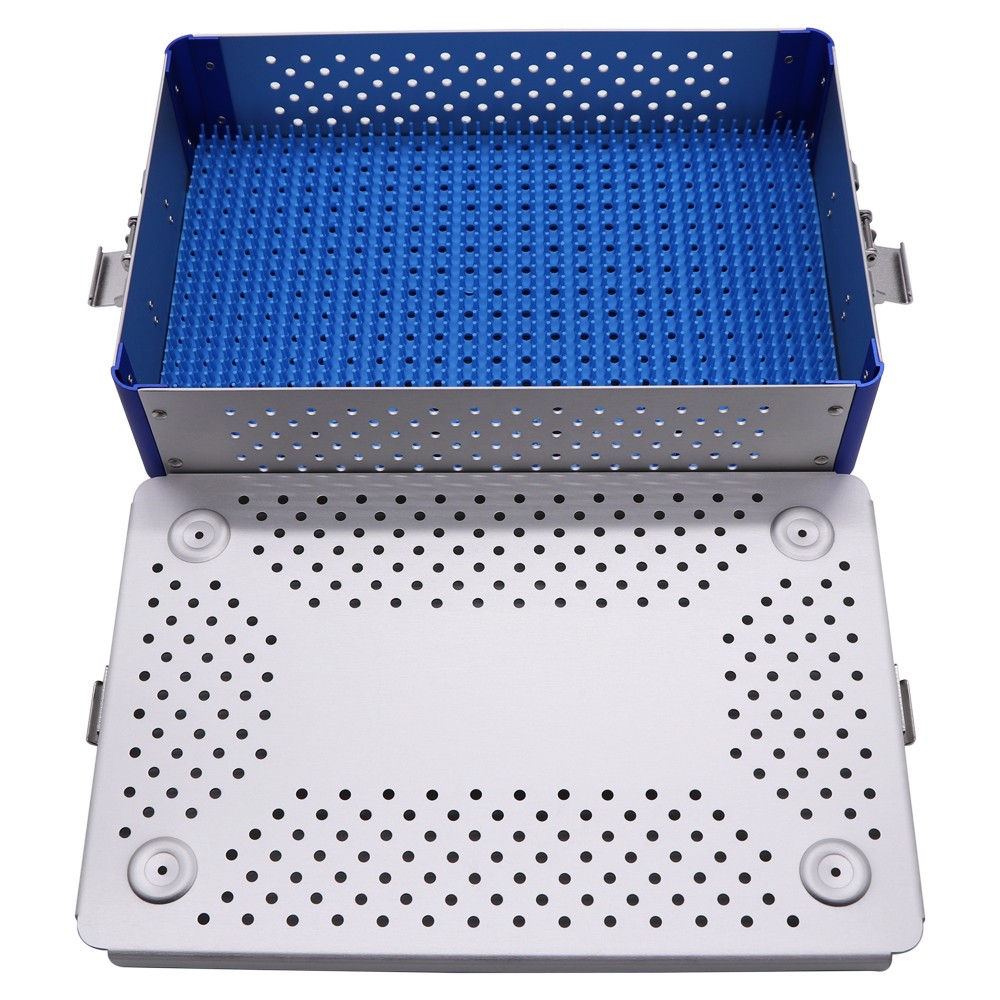 Professional Grade Aluminum Sterilizing Box 30x20x5cm Surgical Tools，USA