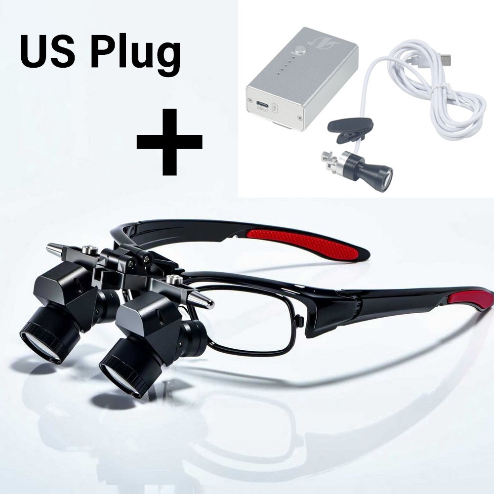 Dental Ergo Loupes 5.0X Magnifier Binocular Magnifying Glass 48° Optical Loupe