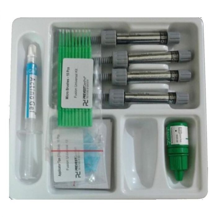 Dental FUSION Light Cured Universal Nano Hybrid 4 Composite , Bonding & Etch Kit