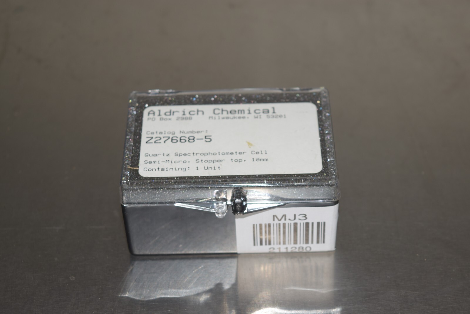 Aldrich Chemical Quartz Spectrophotometer Cell 10mm #211280-AC4