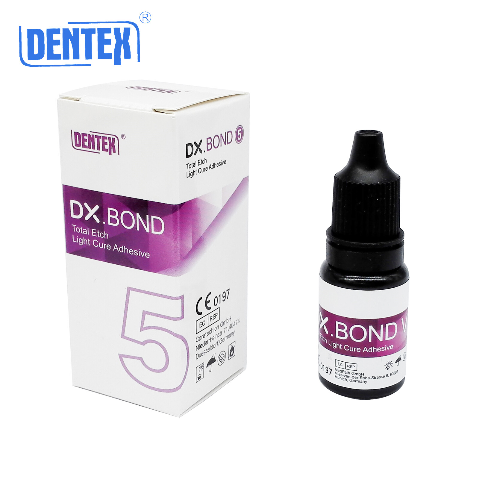 10Pcs Dentex DX.BOND Dental Light Cure Bonding Adhesive Resin 5ml Fresh Date