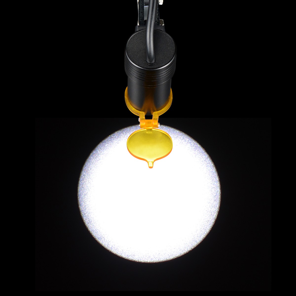 5W Dental Plastic Clip LED Headlight High Power Lamp+ Light Shield DY-007 Black