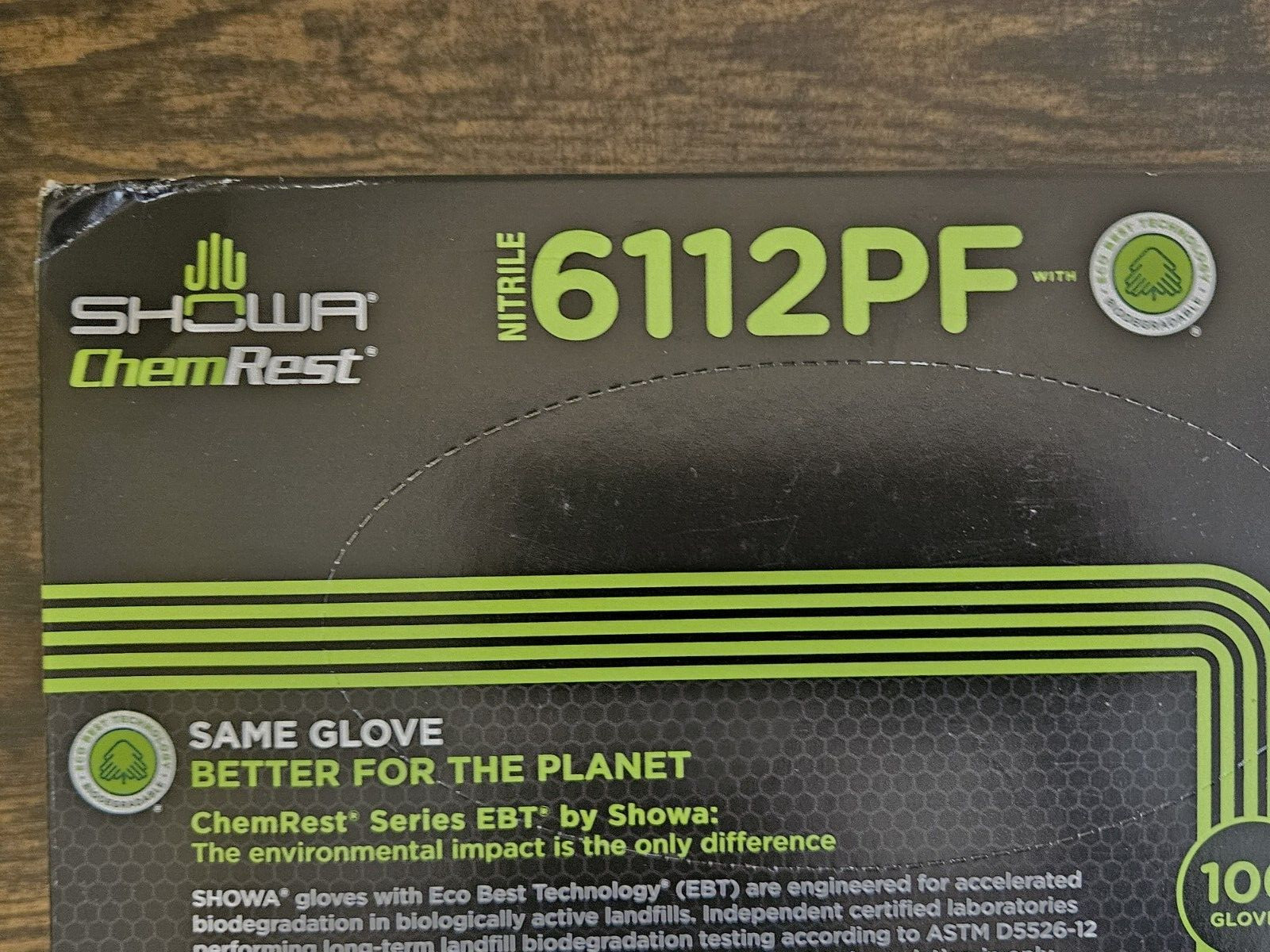 BIODEGRADABLE DISPOSABLE NITRILE 6110PFXL GLOVES XL – BOX OF 100
