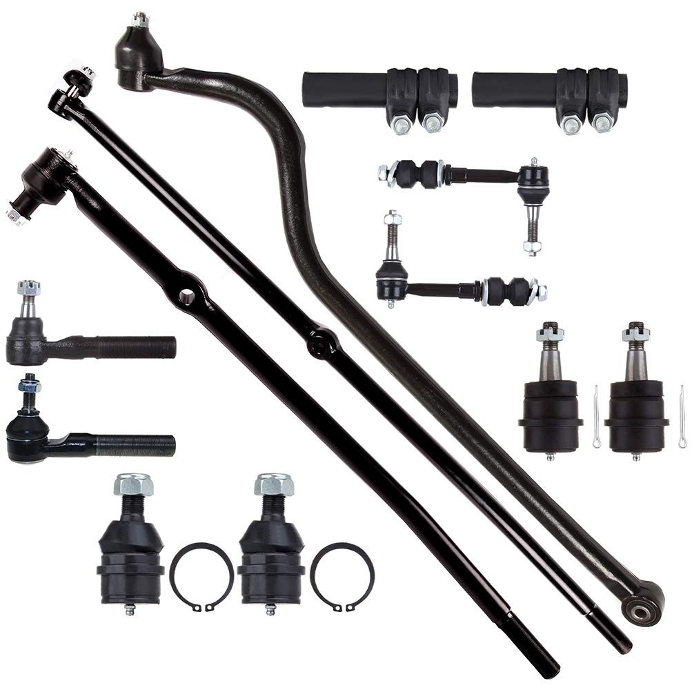 13pcs Front Suspension Kit Tie Rods Ball Joints for Dodge Ram 1500 2000-2001