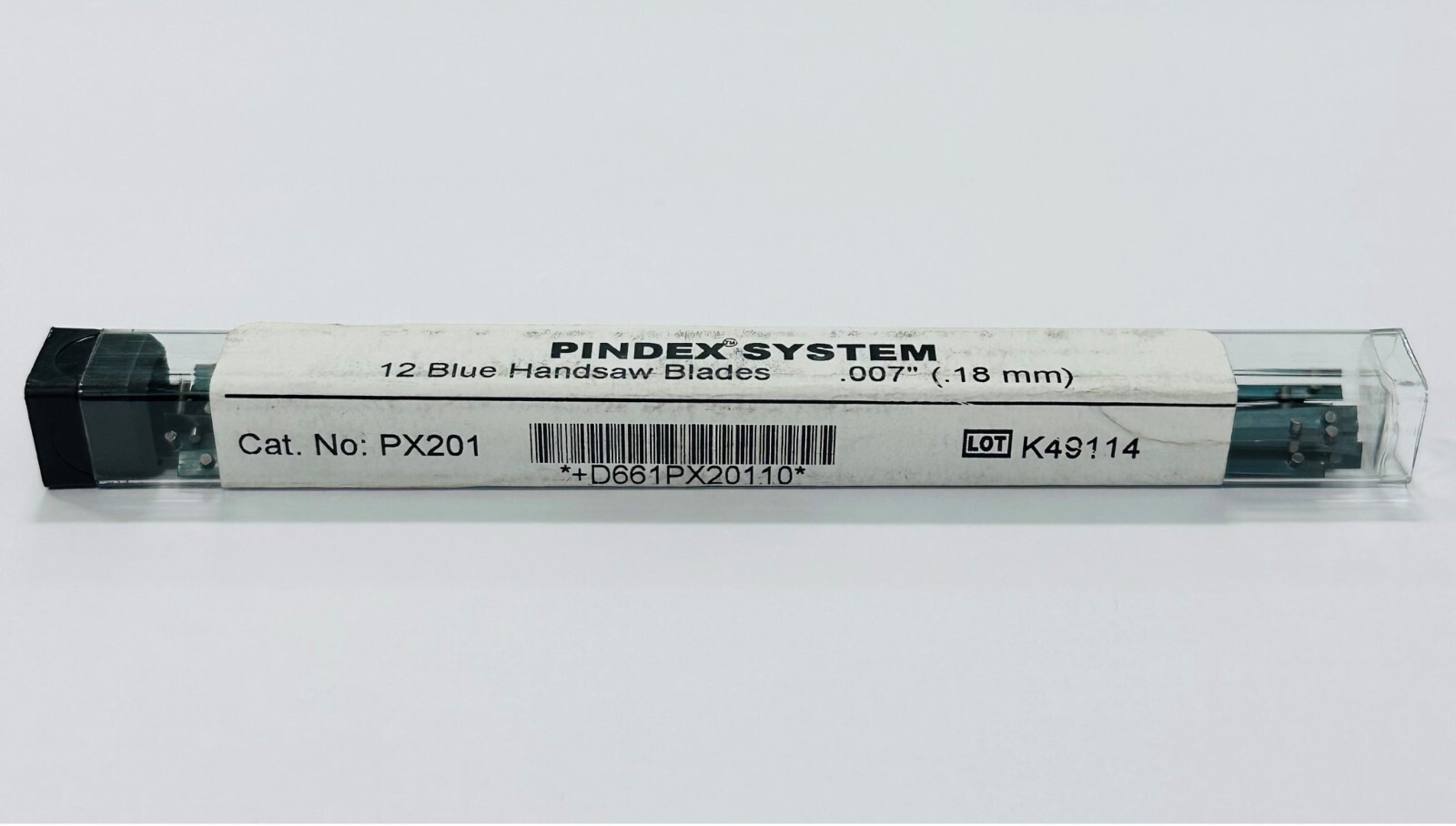*12-Pieces* Coltene Pindex System Blue Handsaw Blades 0.18 mm PX201