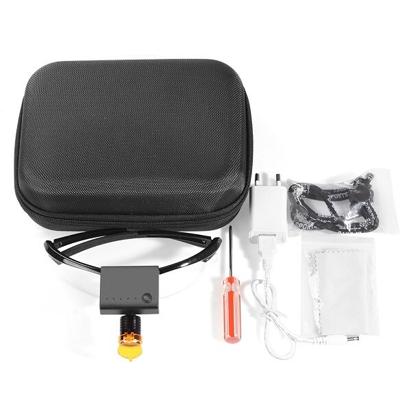 3W Wireless Dental LED Headlight with Optical Filter Dental Loupe Light US