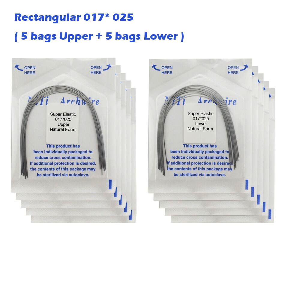 100pcs Orthodontic Arch Wire Round Rectangular Arcos Arch Wires Natural Form