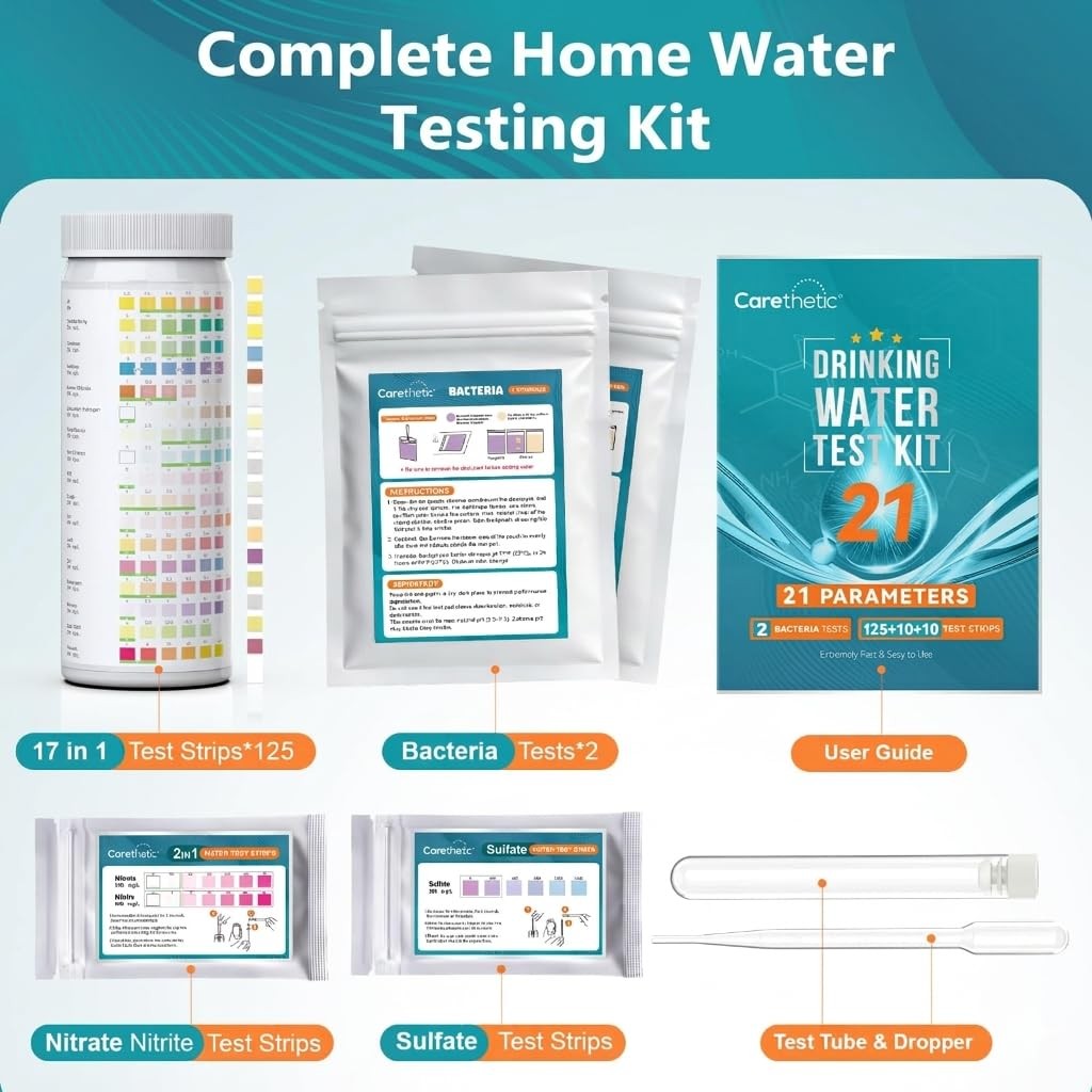 Carethetic Drinking Water Test Kit with Bacteria Test, Home Kit…
