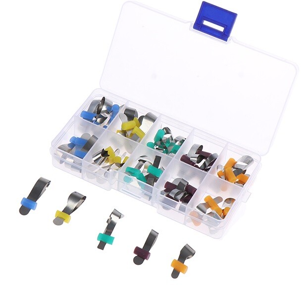 50* Metal Matrix Bands Retainerless Automatrix Locker Dental Sectional contoured