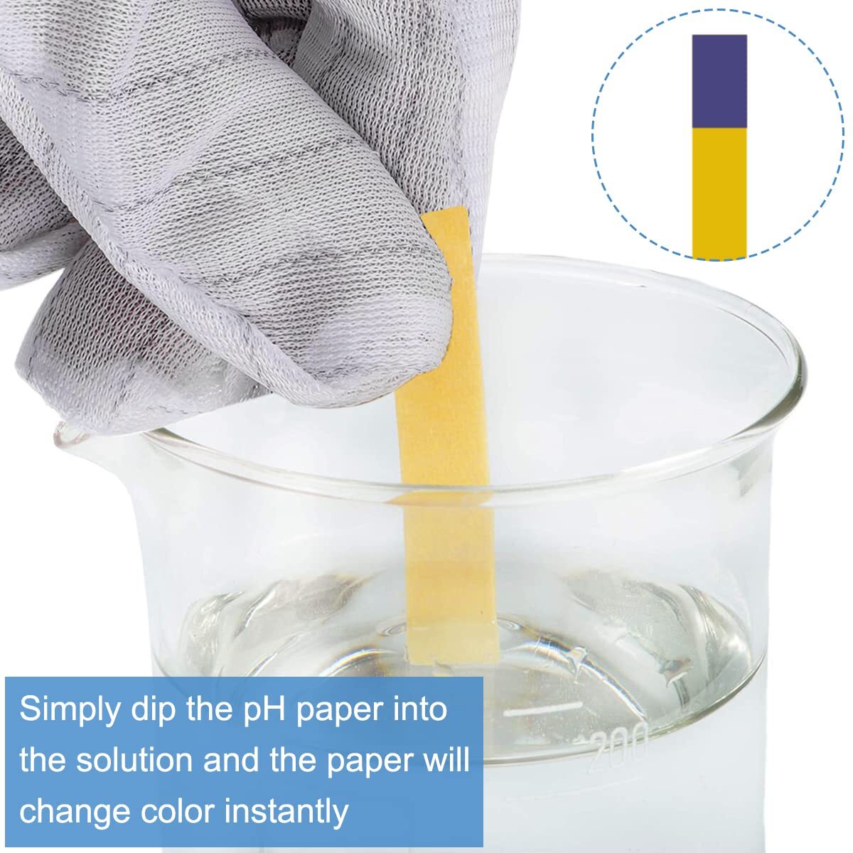 400PCS pH Indicator Test Strips 1-14 Laboratory Paper Litmus Tester Urine Saliva