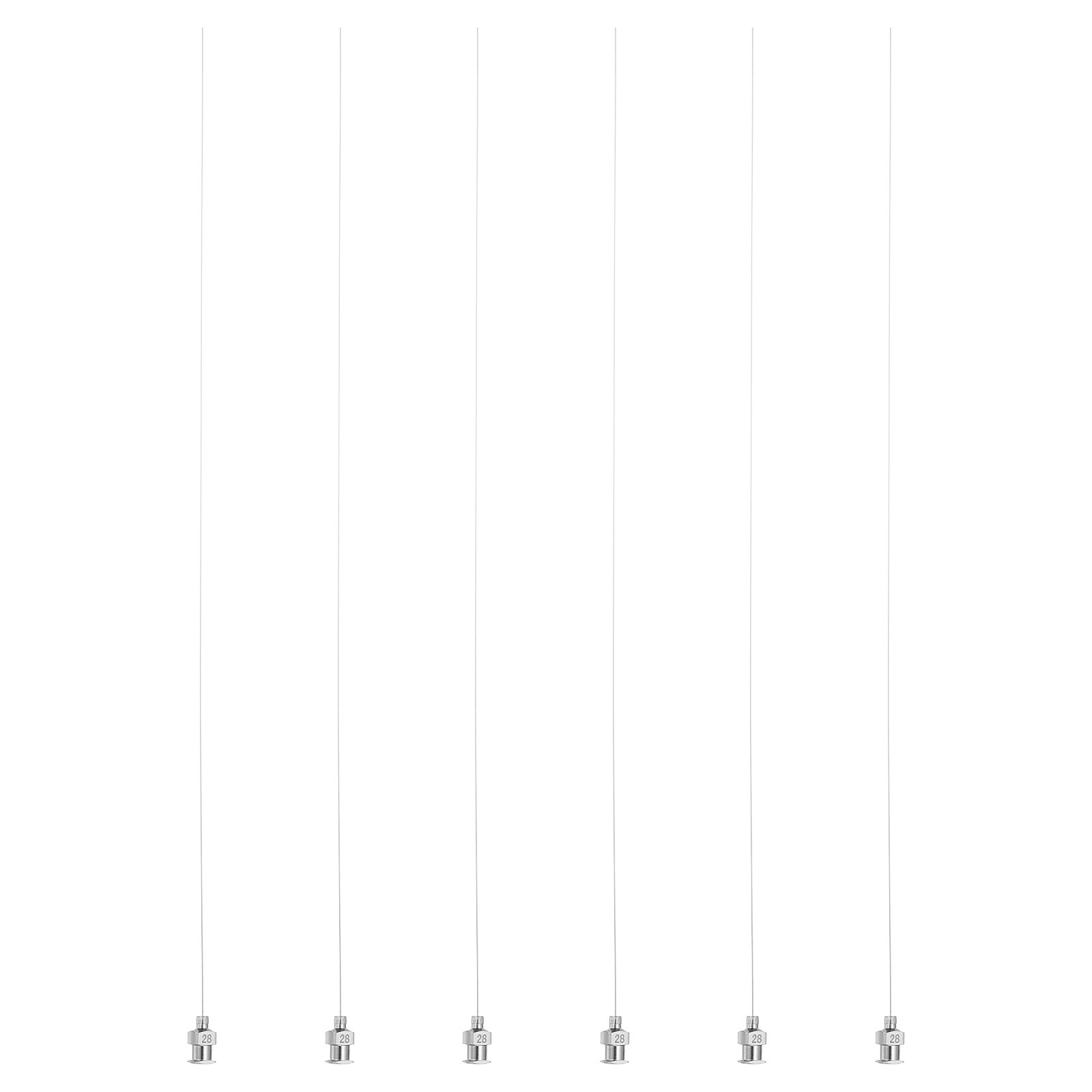6 Pcs 28G 10 Inch Blunt Tip Dispensing Needle for Refilling Liquid Inks