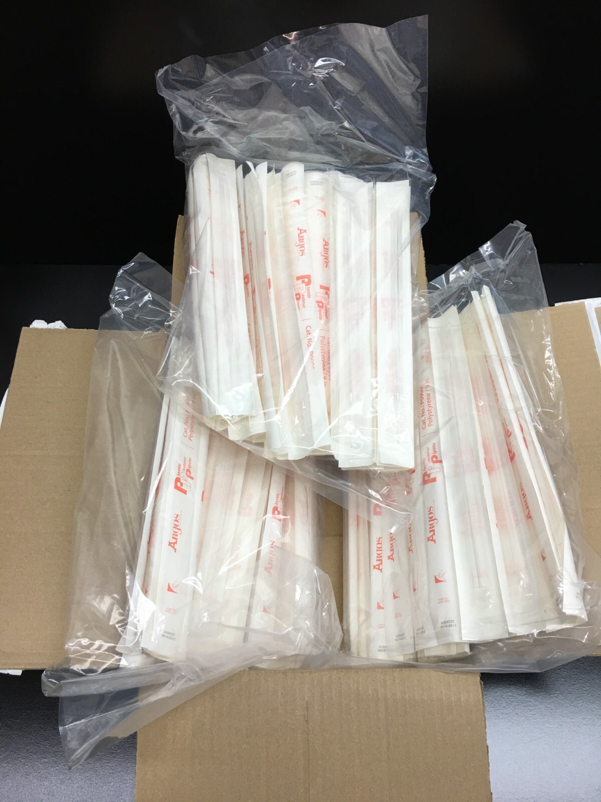 Argos Cat No P0900 Plastic Pasteur Pipets 9″ 230mm Sterile