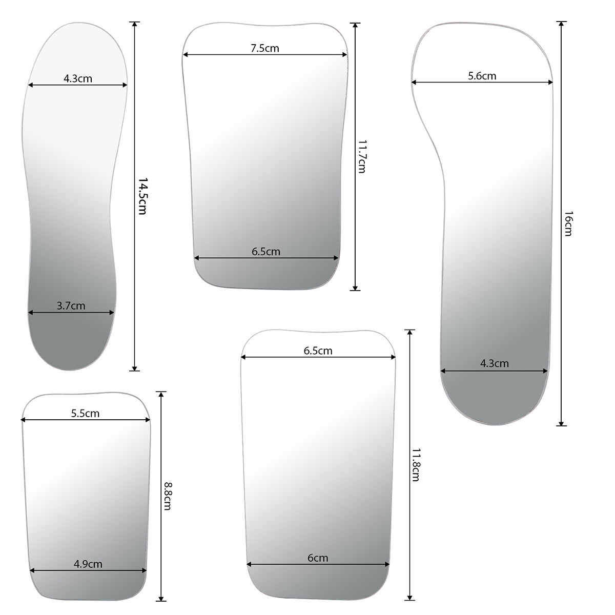 Dental Double-Sided Glass Photography Mirrors Ortho Intraoral Photo Reflector
