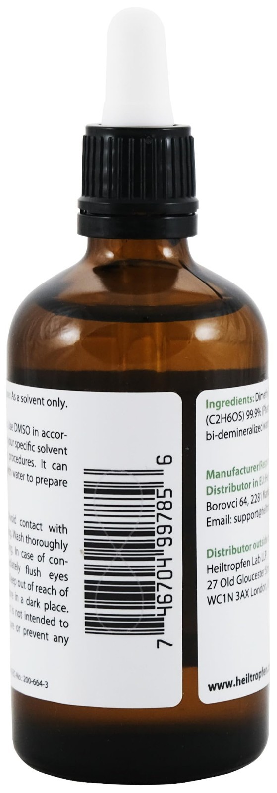 70% DMSO Liquid – Pharmaceutical Grade, High Purity, Low Odor, 3.4 Oz (100ml)