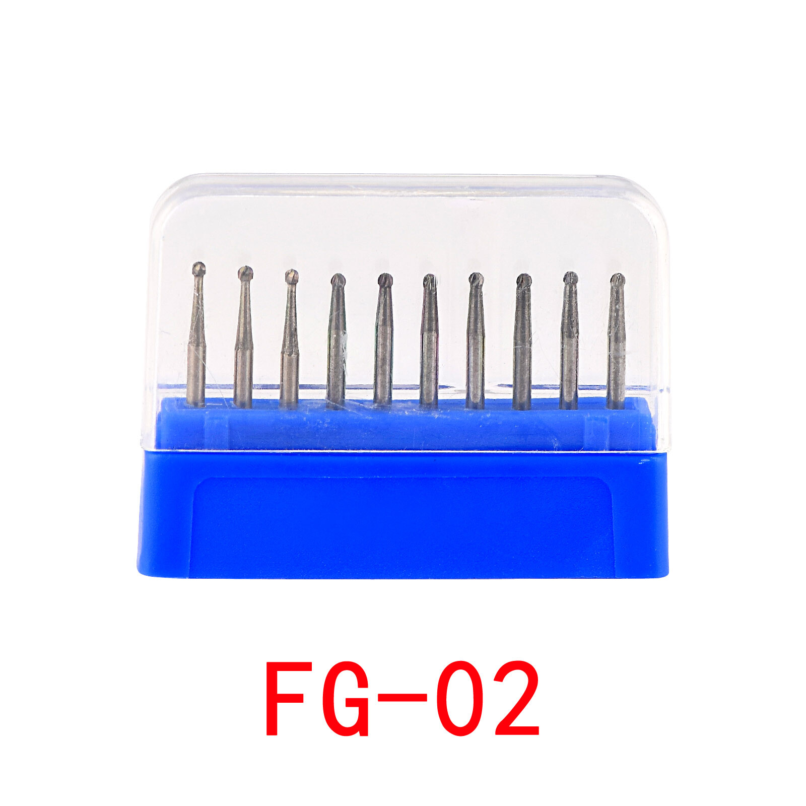 10pcs Dental Carbide Steel Diamond Burs Drill Bur for High Speed Handpiece