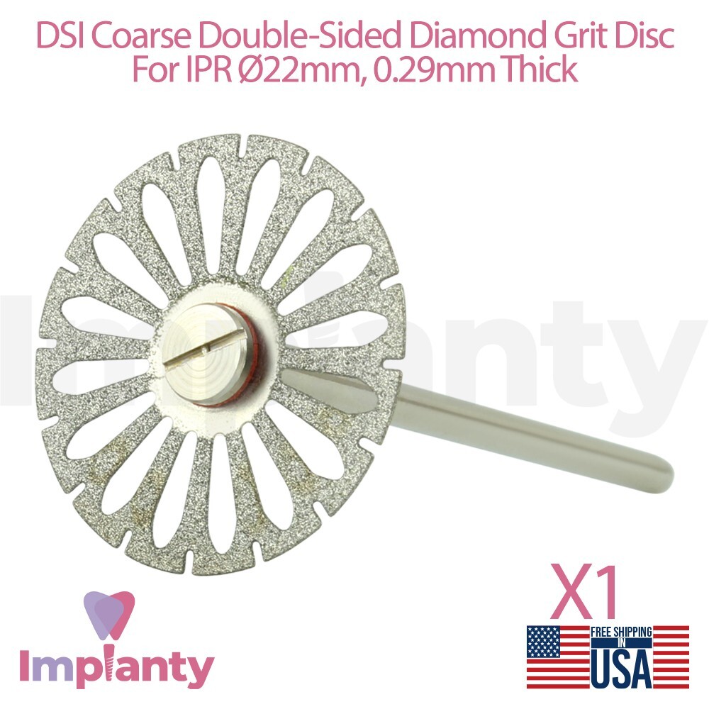 Dental Coarse Double Sided Diamond Coated Grit Separator IPR Flexible Disc Ø22mm