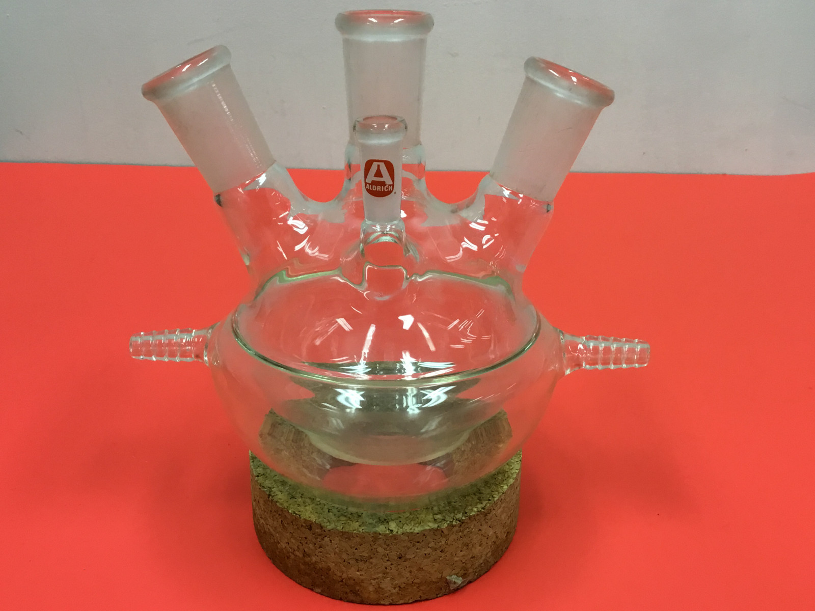 Aldrich – 500mL, 4-Neck Flask Round Bottom Half Jacketed