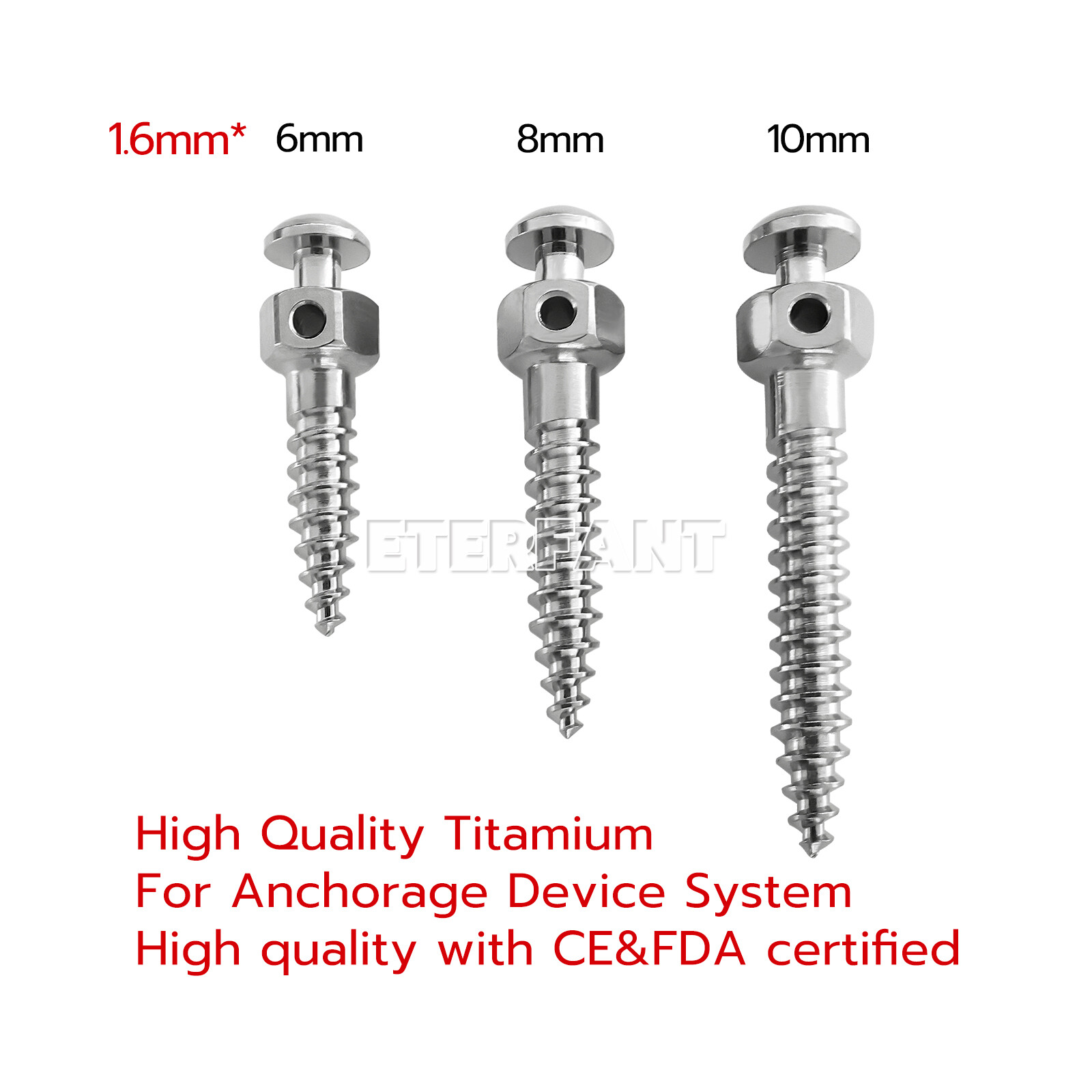Dental Orthodontic Micro Implants Mini Screw Self-Drilling/Screwdriver