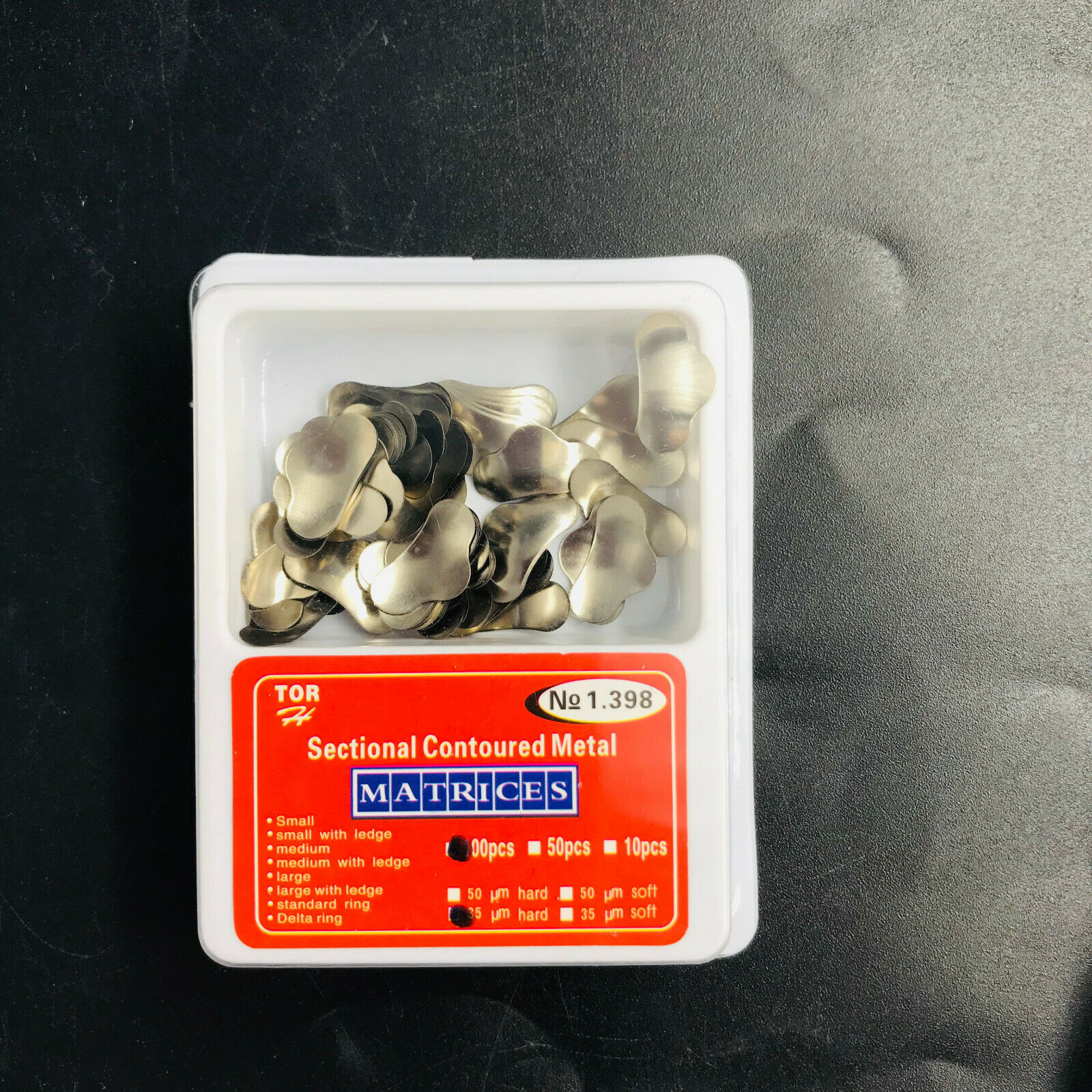 Dental Sectional Contoured Matrices Refills Matrix Bands L/M/S Upper/Lower Ring