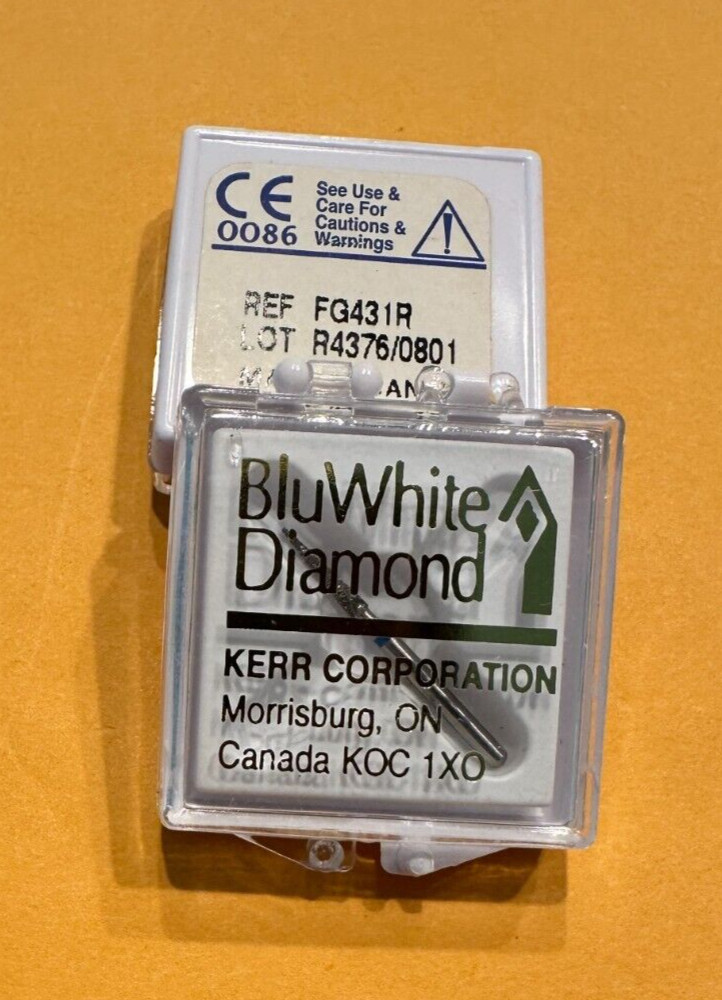 Kerr Dental BluWhite Precision Cut Dental Diamonds FLAME 2/pk