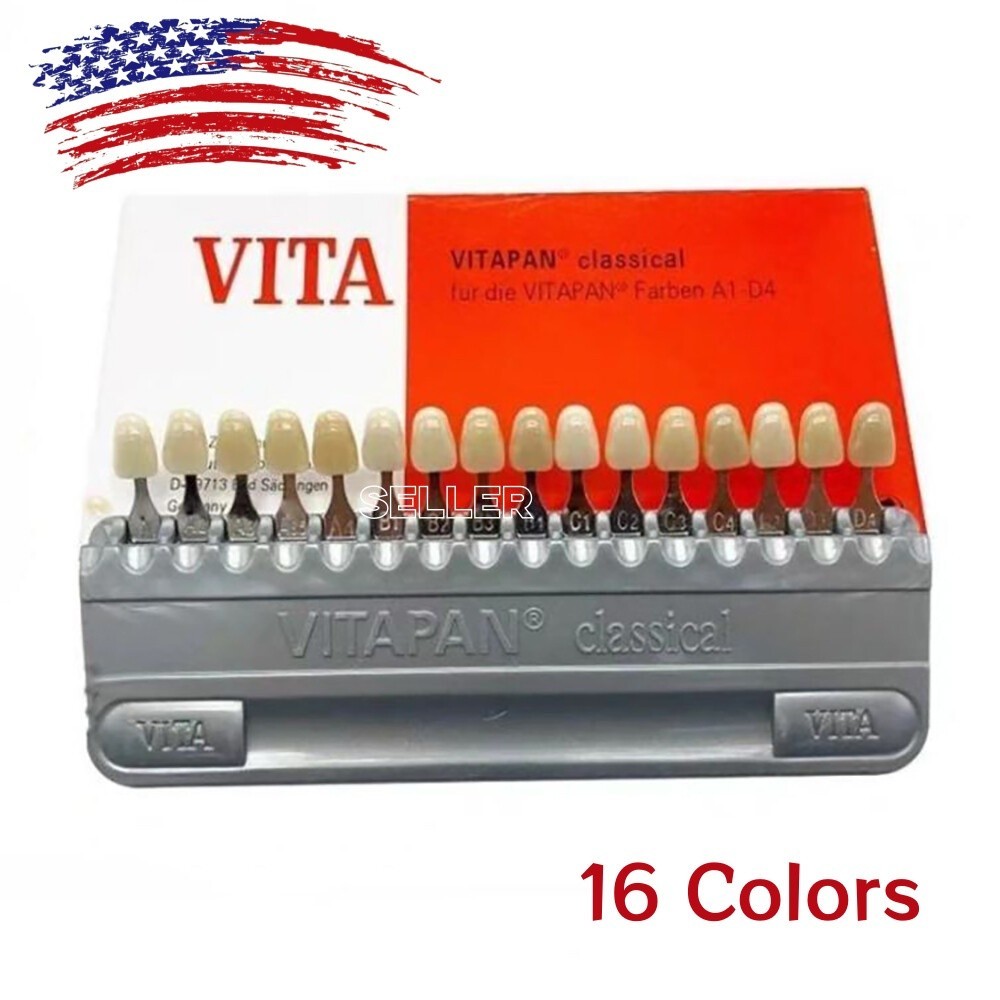 Dental VITA Toothguide 3D Master with Bleached Shade Guide 29/16 Colors Kit USA