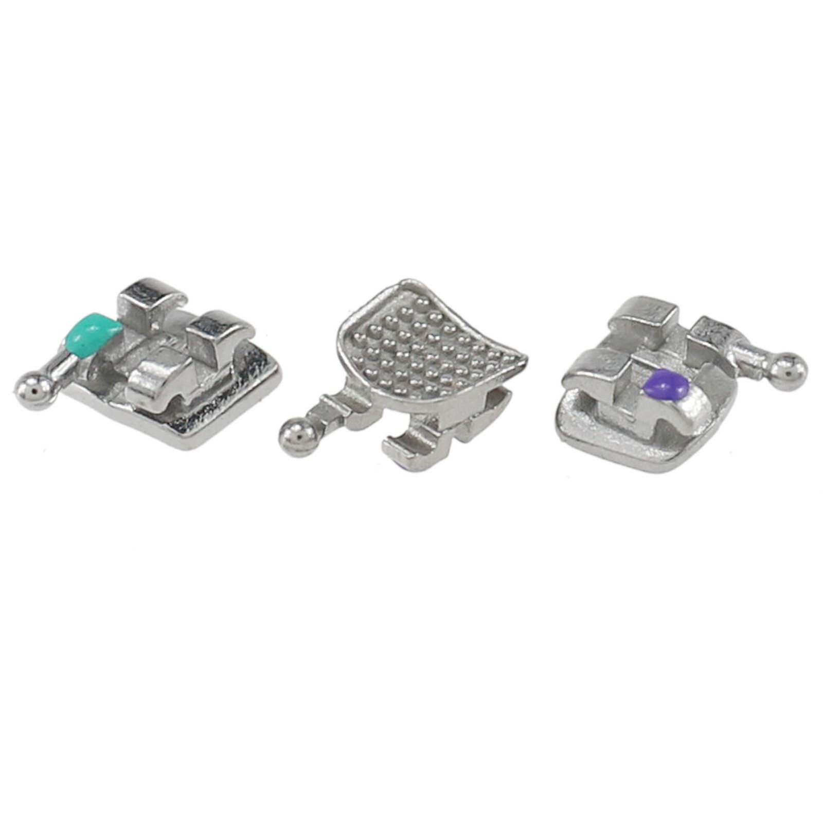Dental Orthodontic Brackets Brace Metal Mini MIM Roth MBT 022 Slot 345 Hooks 5-5