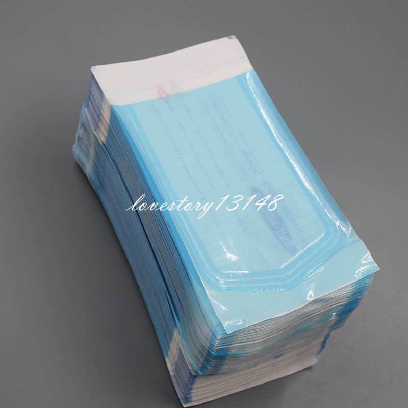 200 Pcs Self-Sealing Sterilization Pouch Dental Sterile Bags 3 1/2″ x 5 1/4″