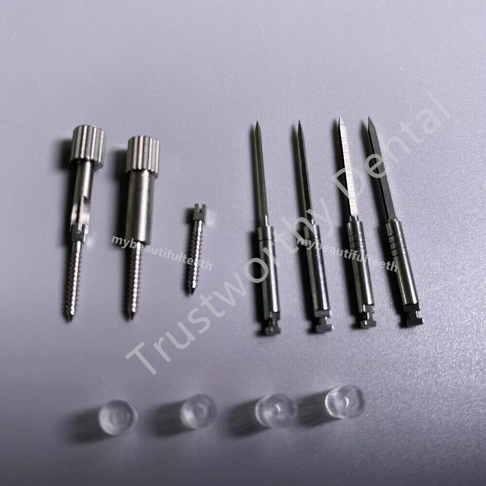 Dental Stainless Steel Screw Post Root Canal Pin Conical Core Crown SS 120/Box