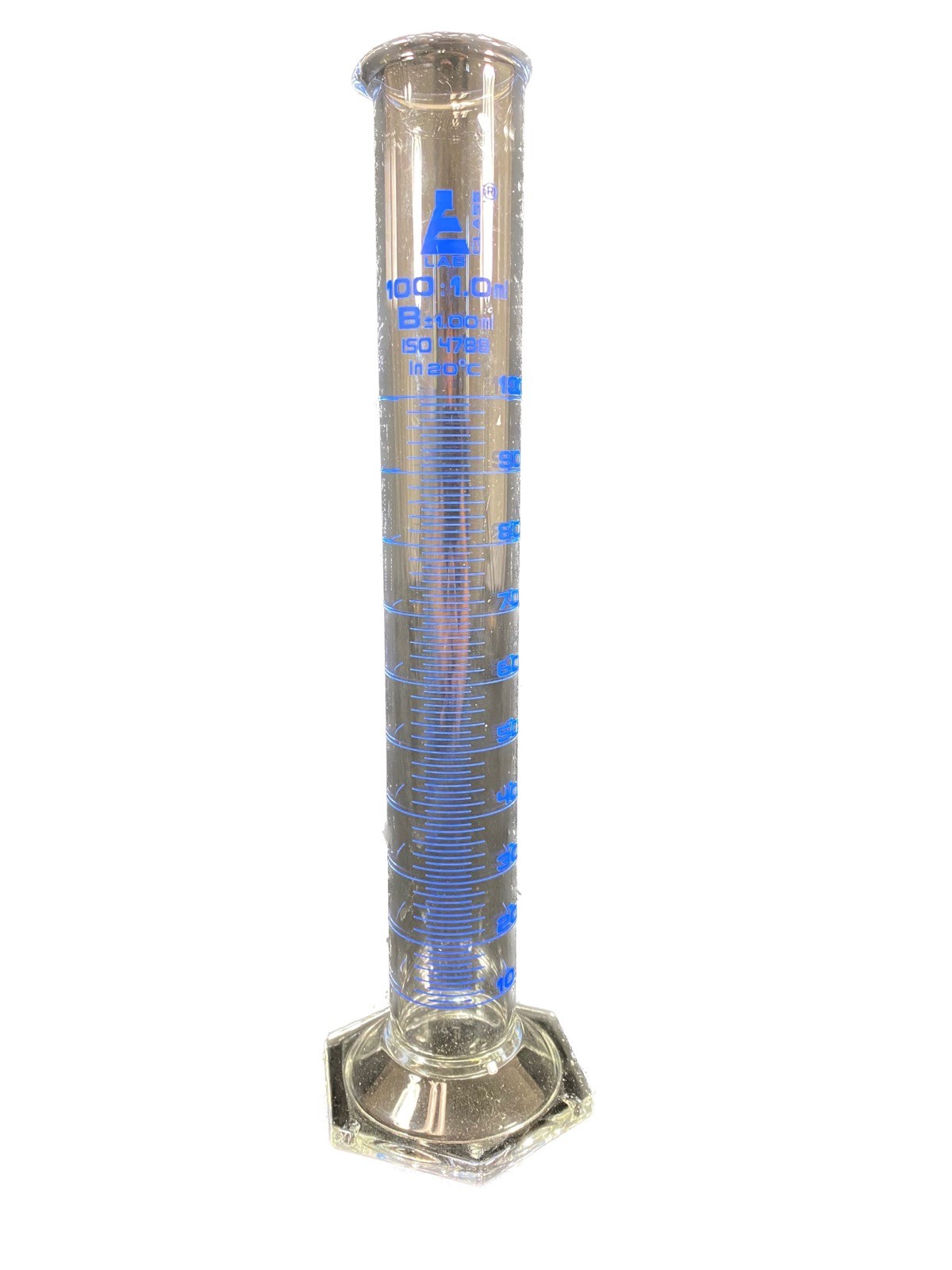 EISCO Glass 100mL Class B Autoclavable Graduated Cylinder CH0345C