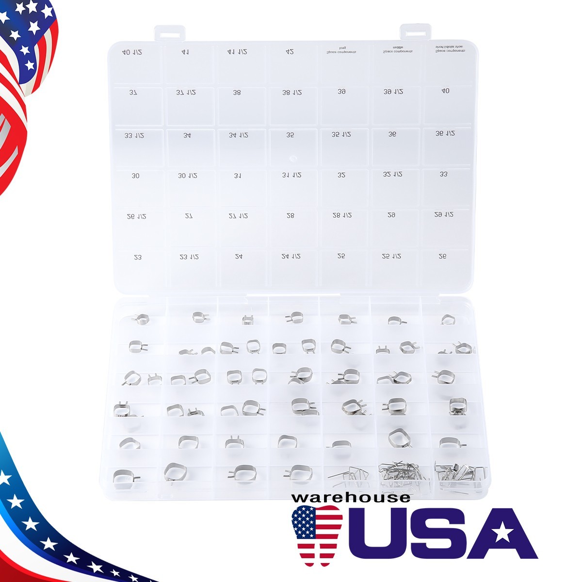 99pc Dental Teeth Braces Preformed Kids Space Maintainer Retainer Universal Band