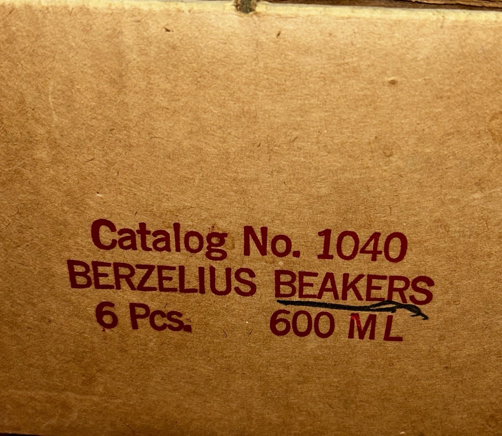 6 VTG PYREX 600mL Borosilicate Lab Berzelius Beakers Original Box Green Stamp
