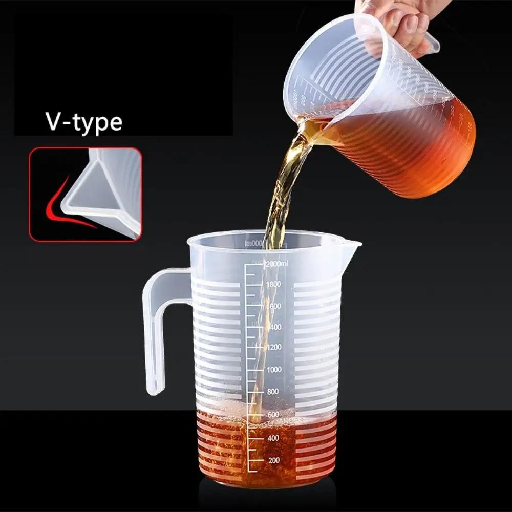 1000 ml Plastic Measuring Cup Thickened Food Grade Beaker With Scale