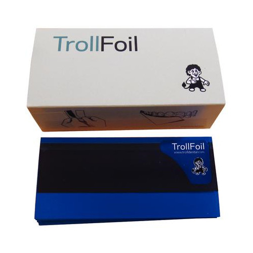TrollFoil 12000101 Strips Articulating Foil Double Sided Blue 3″ X 0.75″ 100/Pk