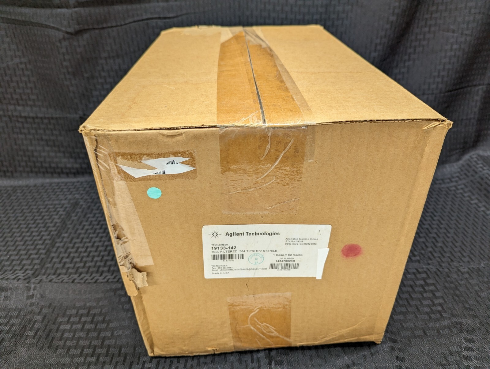 Agilent 19133-142 Tips, 70 µL, sterile, filtered, conductive, NEW CASE