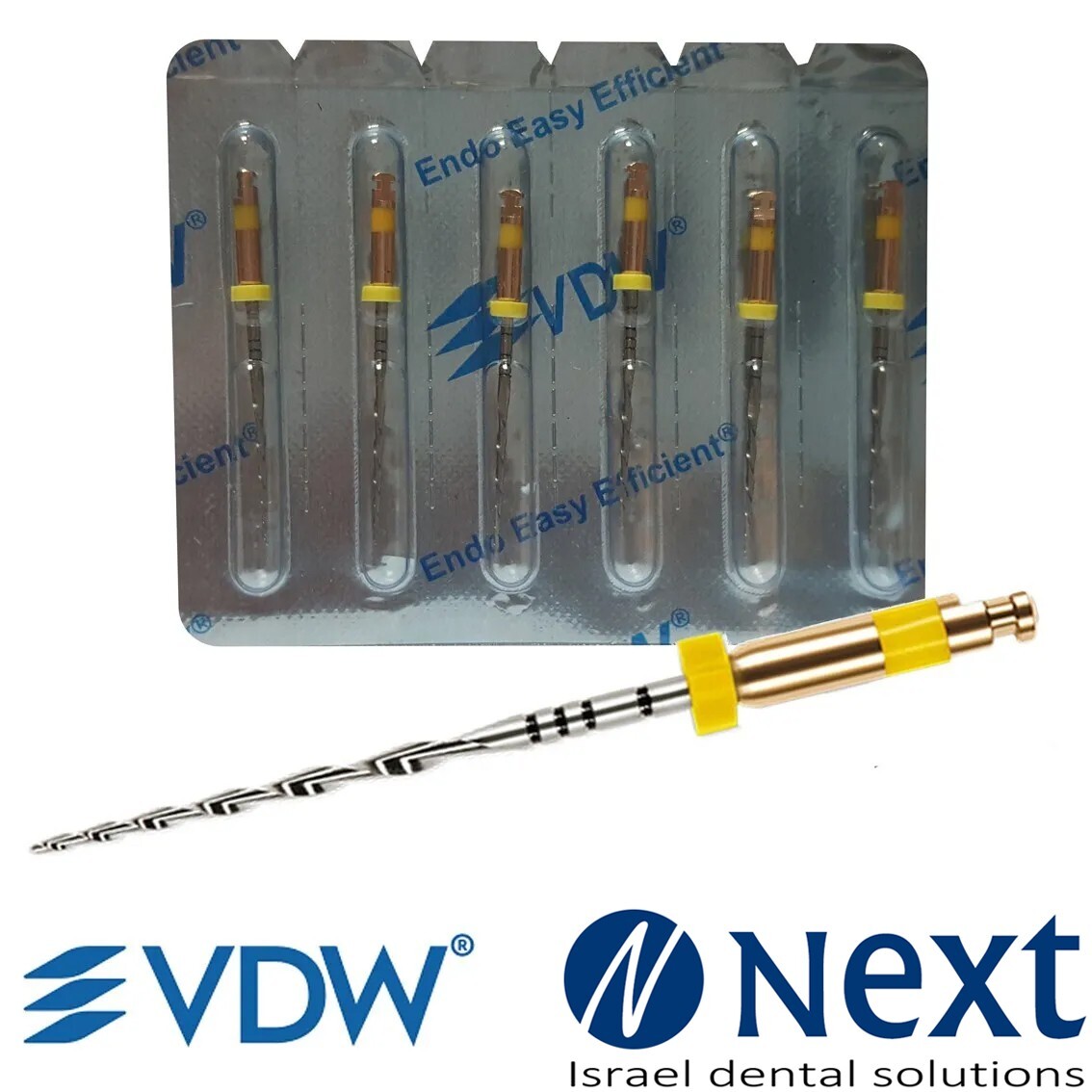 Dental Endo Files Reciprocating Root Canal Niti Rotary File 25mm L25 R50