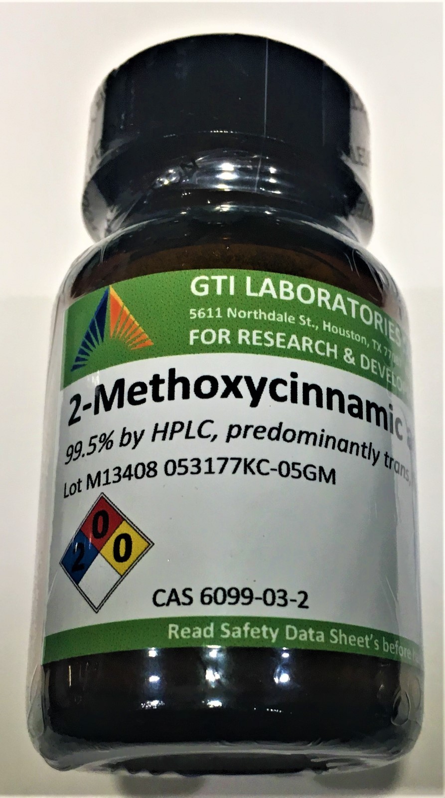 2-Methoxycinnamic acid, 98.5+%, predominantly trans, for synthesis, 5g