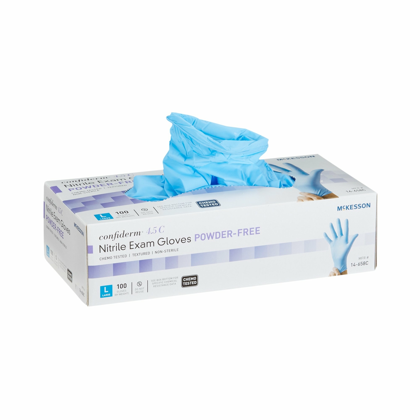 McKesson Confiderm Nitrile Exam Glove – 100 per Box