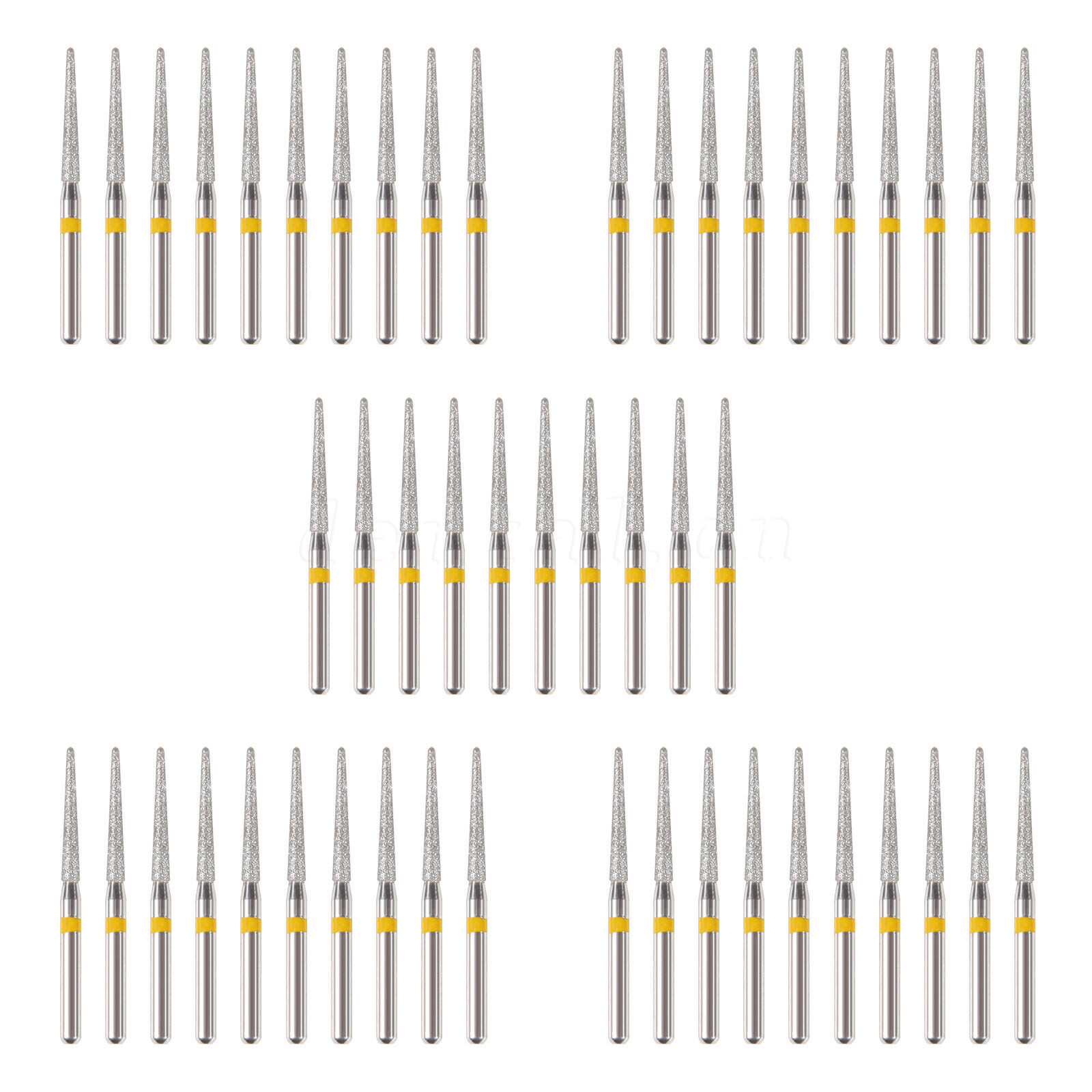 50pcs Dental Diamond Burs FG 1.6MM for High Speed Handpiece Extra Fine TR-11EF