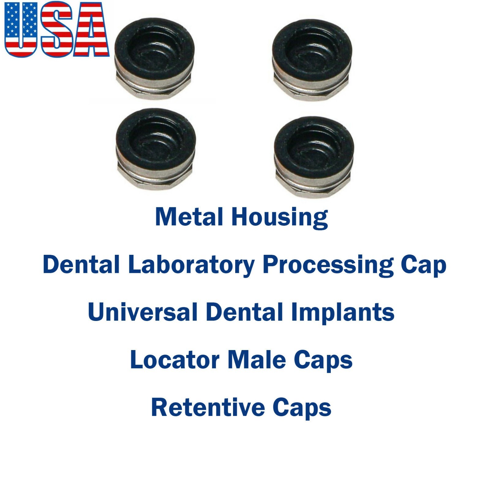 US Dental Attachment Abutment Male Cap for NOBEL Biocare Nobel Active Conical RP