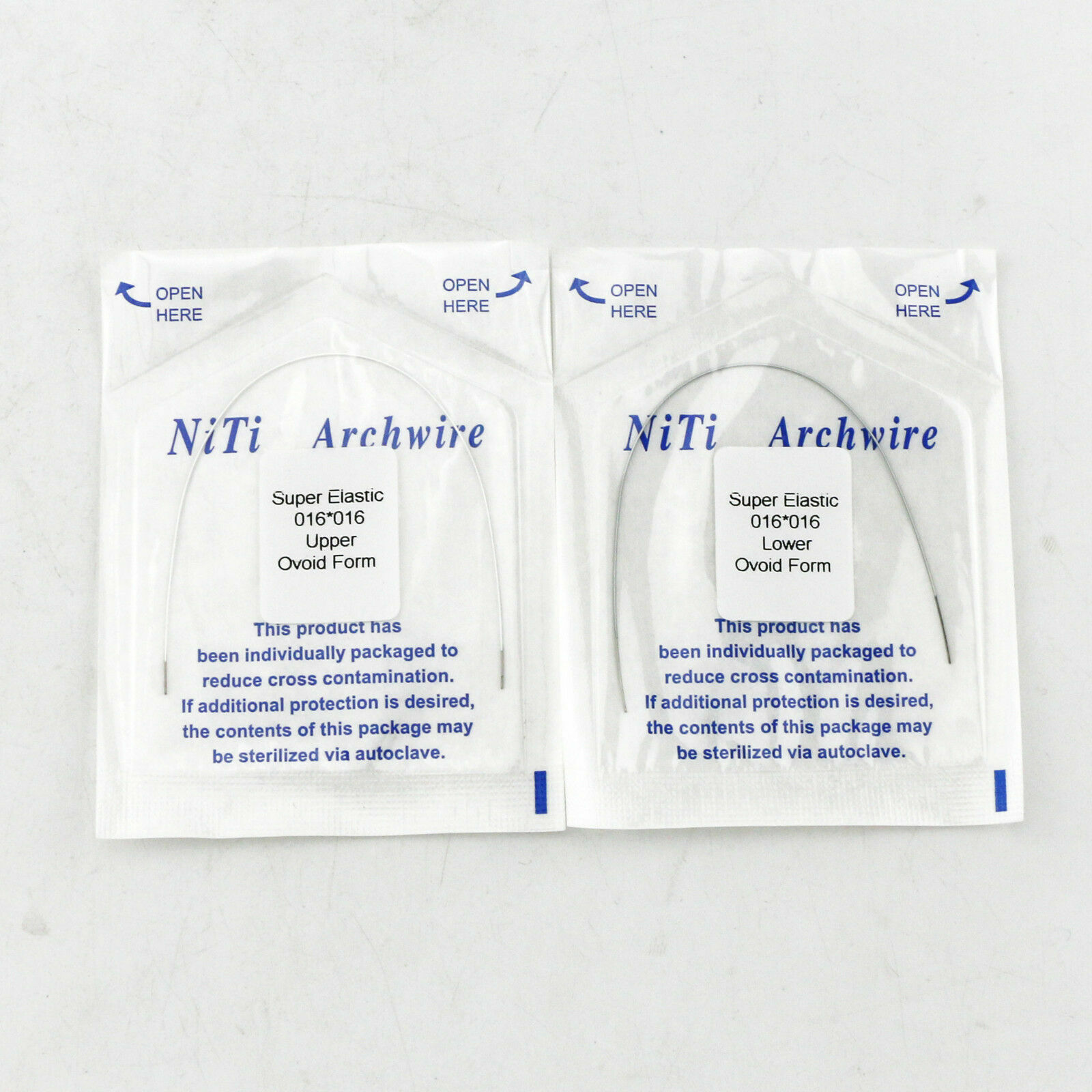 Dental Ortho Super Elastic Niti Arch Wire Rectangular/Round White/Teeth Color