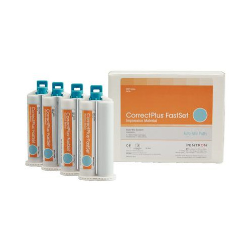 Pentron Clinical Q36A Correct Plus Fast Set Auto Mix Putty Material 4/Pk 50 mL