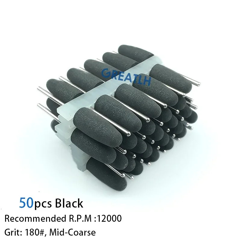 50pcs Dental polishing 2.35mm dental silicone Rubber polishers burs