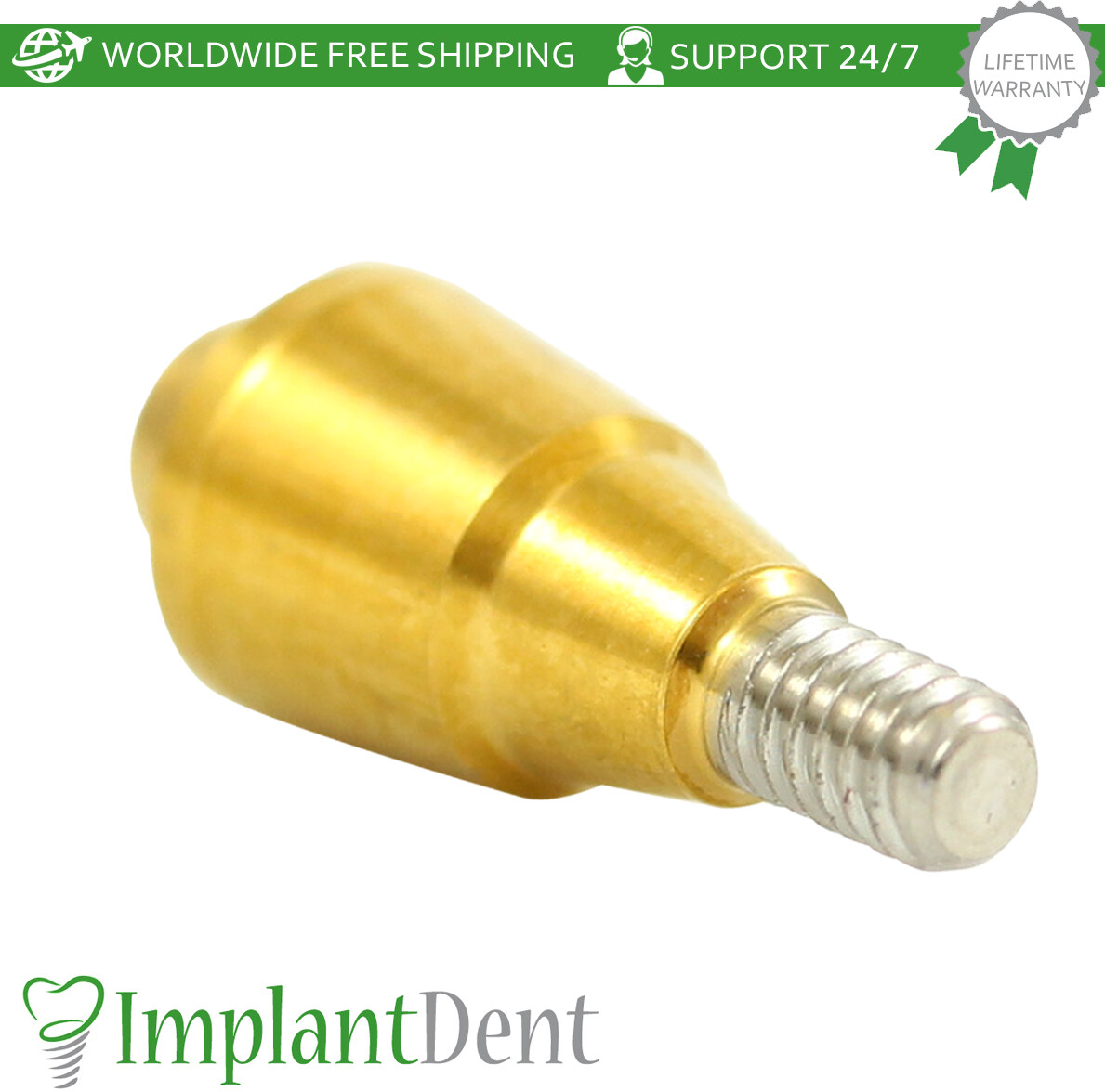 1x Dental Straight Multi Unit Titanium Sleeve Set Regular Platform Hex 2.65mm