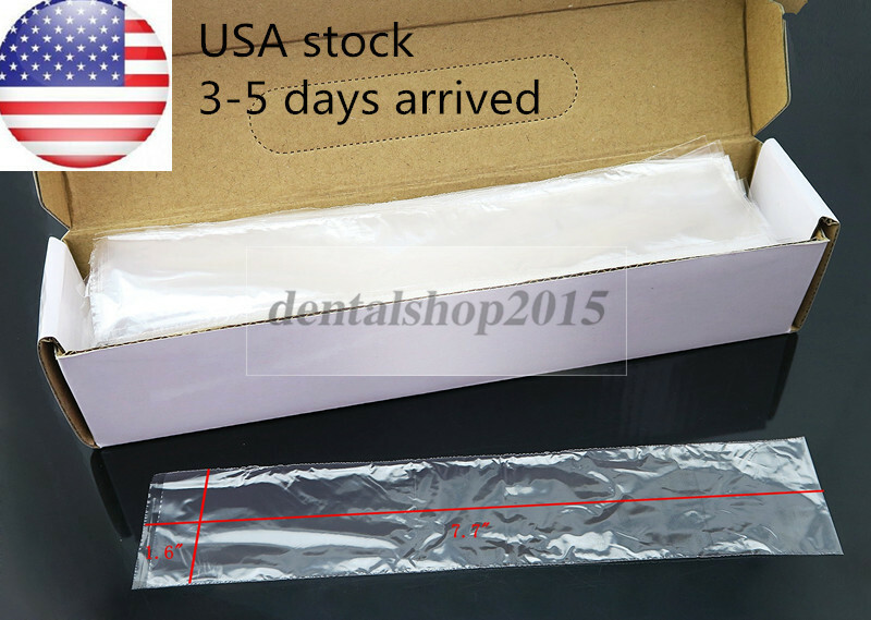 500pcs dental Digital X-ray Sensor Sleeve protect covers 1.6 X 7.7 clear plastic