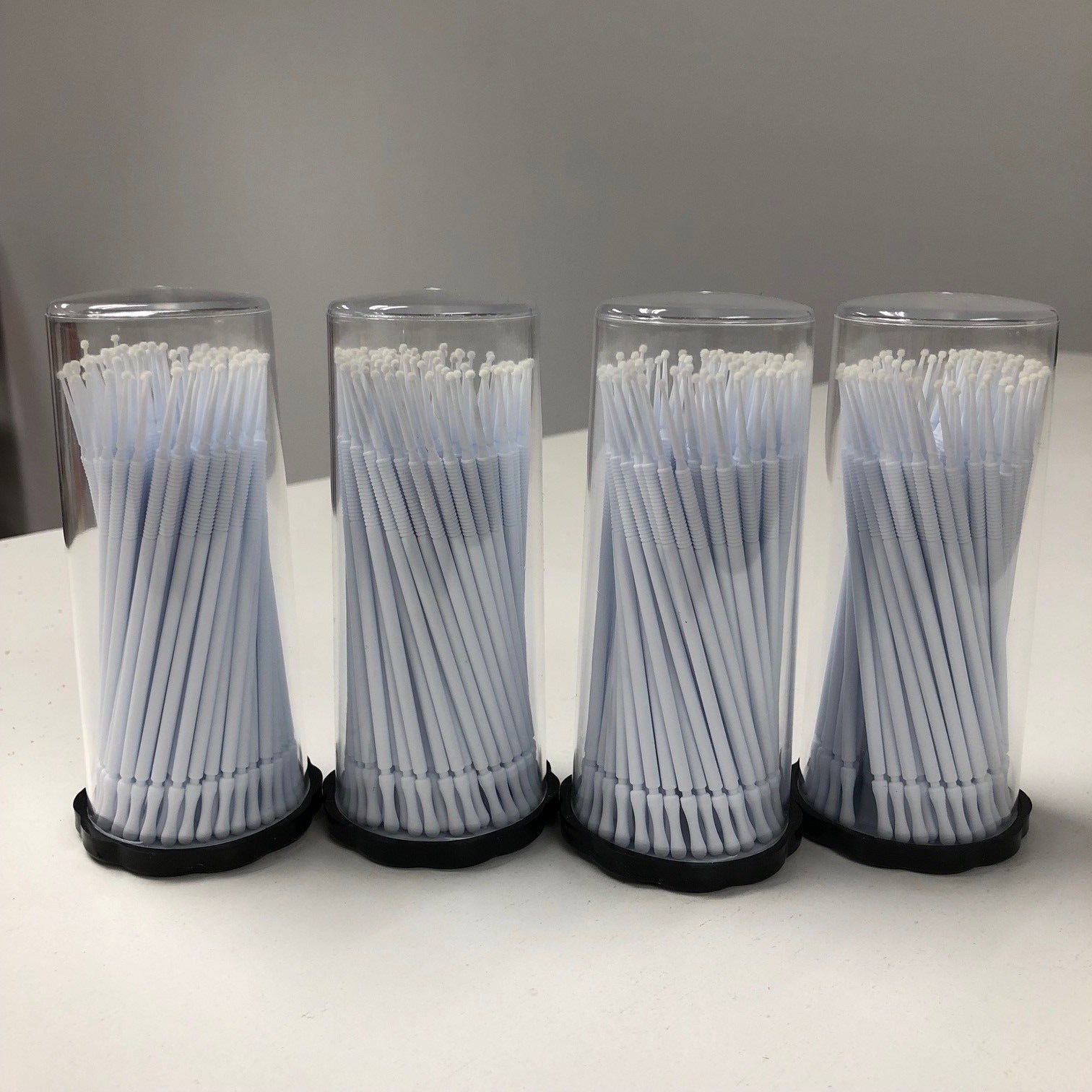 400 Micro Applicator Brushes Super Fine Tips (4 Kegs) White Disposable Dental