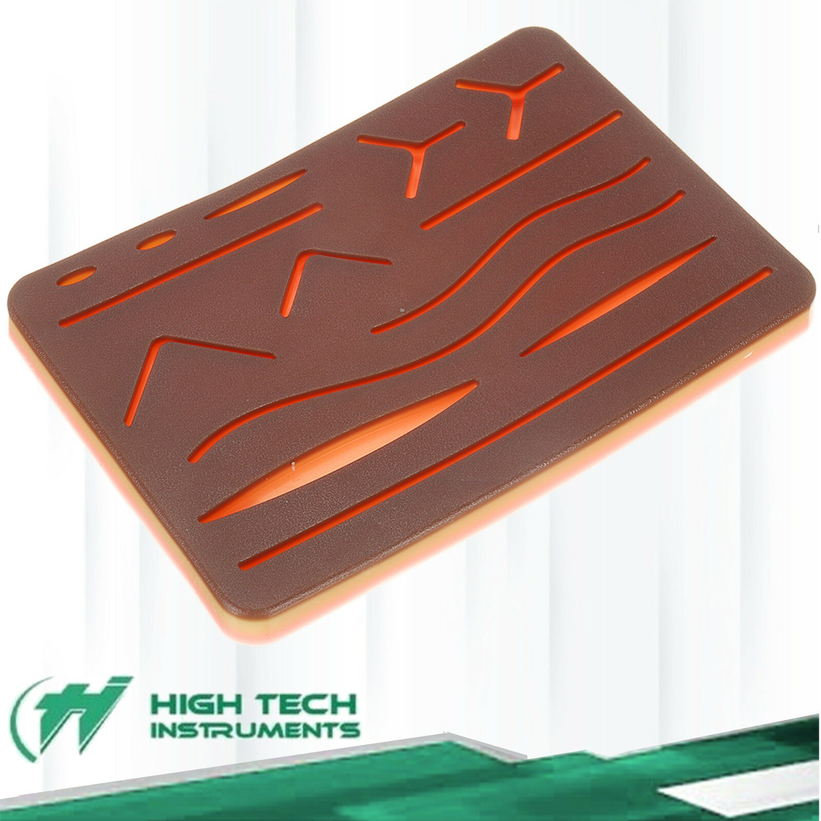 Medical Skin Suture Practice Silicone Pad Wound Simulated Surgical Training Kit