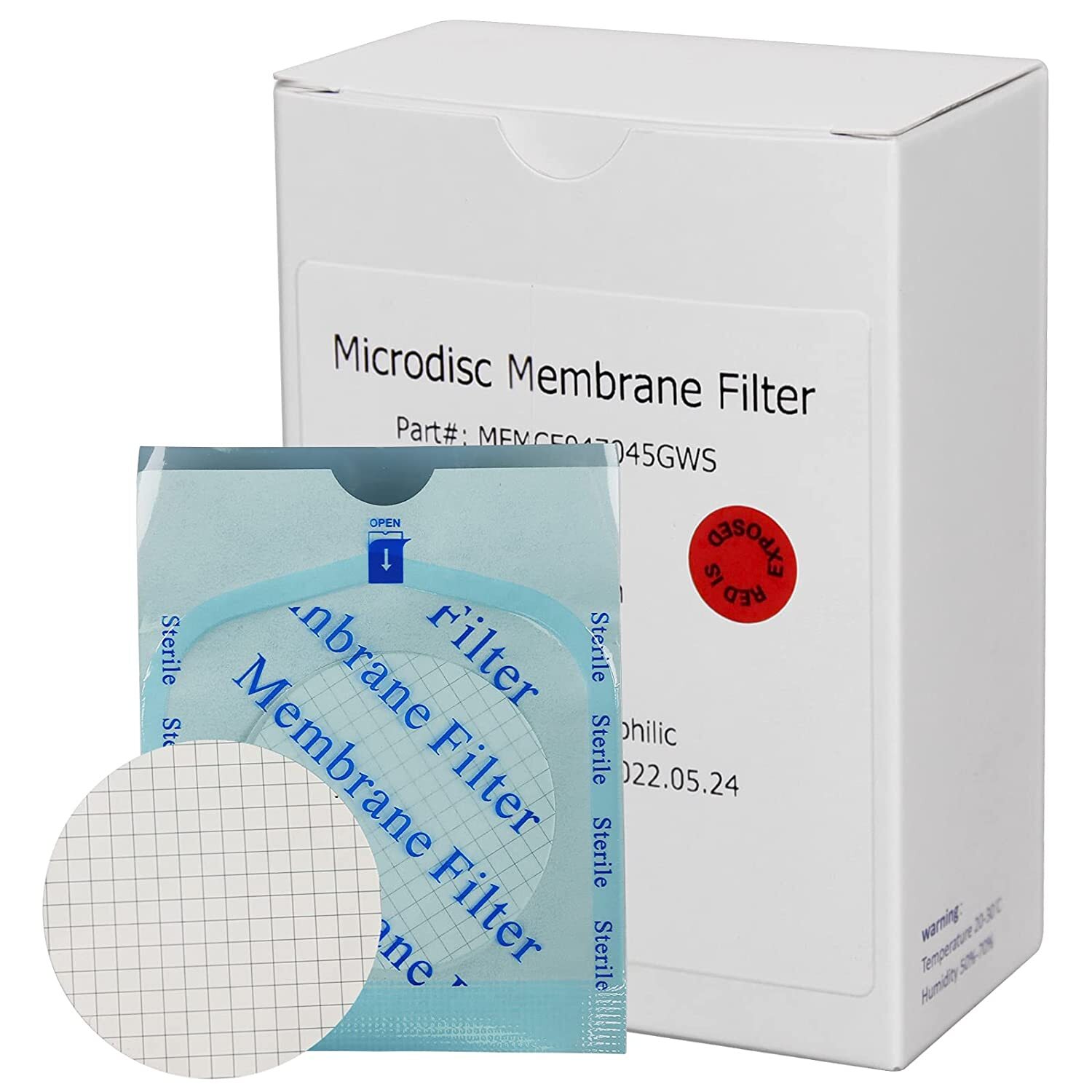 1000PCS MCE Gridded Membrane Filter 0.45 µm 47mm Environmental Express Filter US