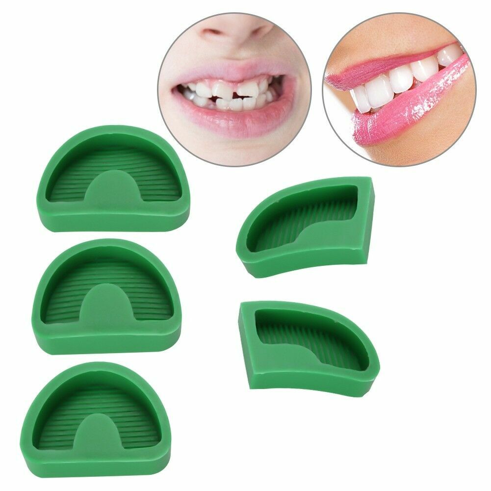 5 Pcs/Set Dental Lab Silicone Plaster Model Former Base Molds S/M/L/Left/Right