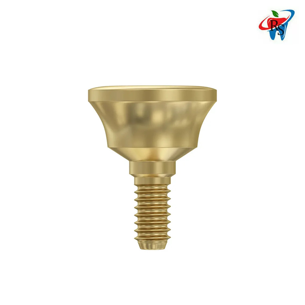 5x Dental Prosthetic Extra Wide Concave Healing Cap Ø6.3 Int Hex 2.42mm Titanium