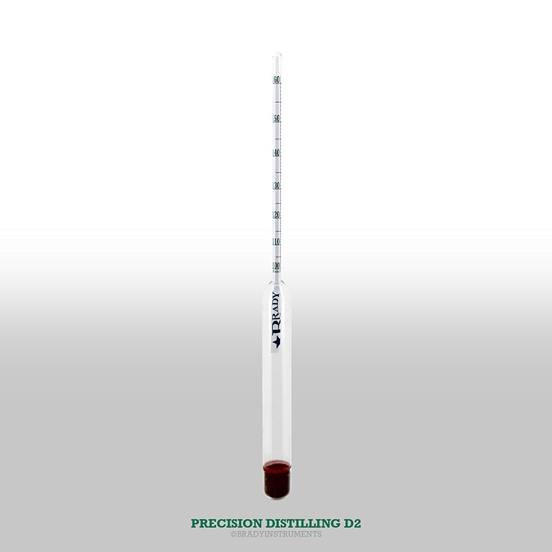 Professional Hydrometer System- Proof 0-200% Moonshine Distilled Spirits Ethanol